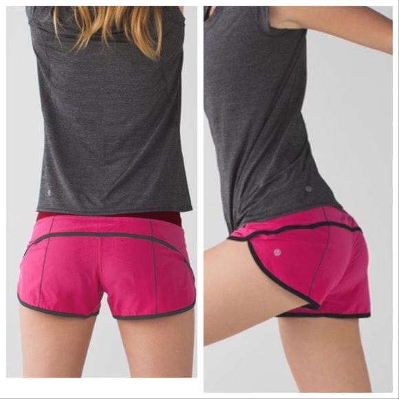 Lululemon Speed Short 2.5” inseam pink maroon size 10 - Picture 2 of 12